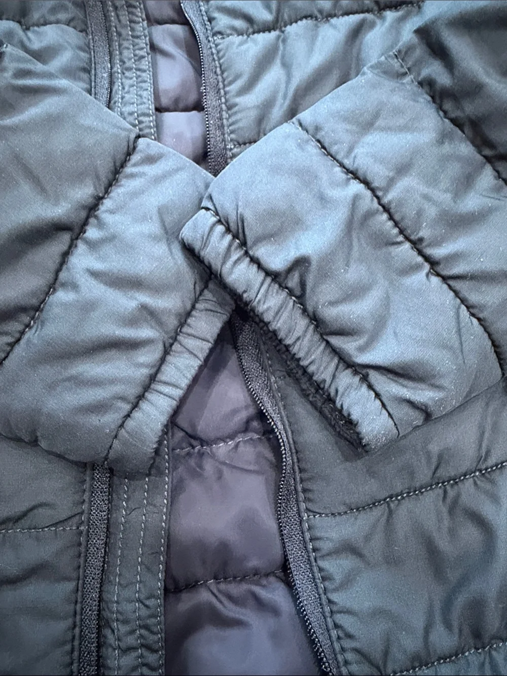 Ralph Lauren Navy Quilted Puffer Jacket with Red Polo Logo